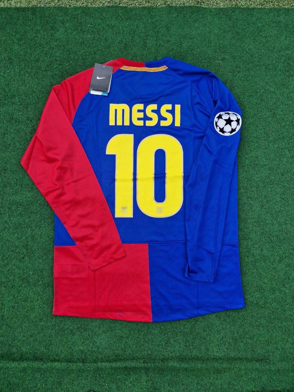 Lionel Messi Barcelona 2009 Rome Champions League Final Retro